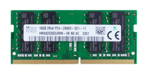 RAM memória 1x 16GB Hynix SO-DIMM DDR4 2666MHZ PC4-21300 | HMA82GS6JJR8N-VK