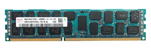 RAM memória 1x 8GB Hynix ECC REGISTERED DDR3  1600MHz PC3-12800 RDIMM | HMT31GR7CFR4A-PB