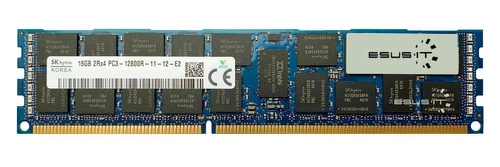 RAM memória 1x 16GB Hynix ECC REGISTERED DDR3 2Rx4 1600MHz PC3-12800 RDIMM | HMT42GR7DFR4A-PB