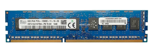 RAM memória 1x 8GB Hynix ECC UNBUFFERED DDR3 2Rx8 1600MHz PC3-12800 UDIMM | HMT41GU7AFR8A-PB