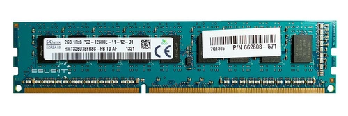 RAM memória 1x 2GB Hynix ECC UNBUFFERED DDR3 1Rx8 1600MHz PC3-12800 UDIMM | HMT325U7EFR8C-PB