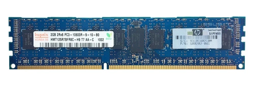 RAM memória 1x 2GB Hynix ECC REGISTERED DDR3 1333MHz PC3-10600 RDIMM | HMT125R7BFR8C-H9