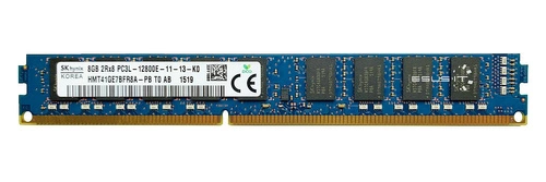 RAM memória 1x 8GB Hynix ECC UNBUFFERED DDR3 2Rx8 1600MHz PC3-12800 UDIMM | HMT41GE7BFR8A-PB