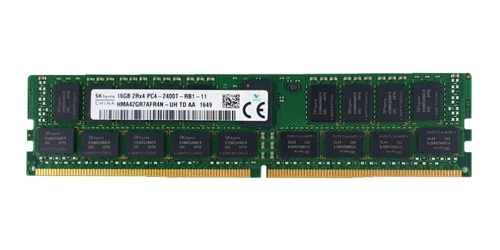 RAM memória 1x 16GB Hynix ECC REGISTERED DDR4 2Rx4 2400MHz PC4-19200 RDIMM | HMA42GR7AFR4N-UH