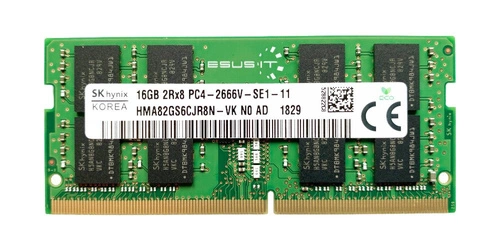 RAM memória 1x 16GB Hynix SO-DIMM DDR4 2666MHZ PC4-21300 | HMA82GS6CJR8N-VK