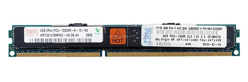 RAM memória 1x 4GB Hynix ECC REGISTERED DDR3  1333MHz PC3-10600 RDIMM | HMT351V7BMR4C-H9