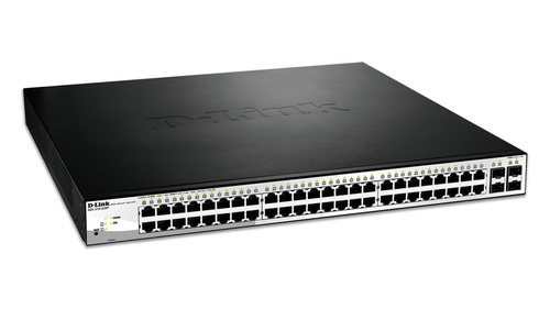 Kapcsoló D-Link DGS-1210-52MP 48x 1Gb 4x SFP 370 W PoE+