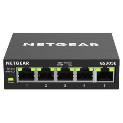 Kapcsoló Netgear GS305E-100PES 5x 10/100/1000  