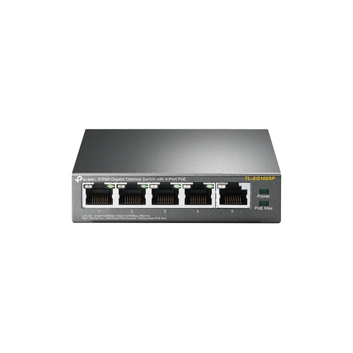 Kapcsoló TP-LINK TL-SG1005P 5x 1Gb 65 W PoE+