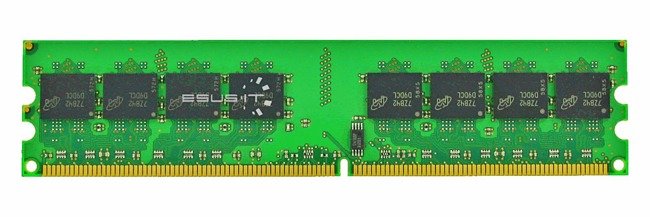 RAM memória 1x 1GB ELPIDA NON-ECC UNBUFFERED DDR2 667MHz PC2-5300 UDIMM | HP P/N: 377726-888