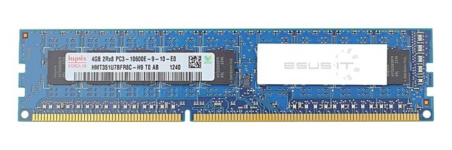 RAM memória 1x 4GB Hynix ECC UNBUFFERED DDR3  1600MHz PC3-12800 UDIMM | HMT351U7BFR8C-PB