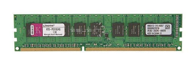 RAM memória 1x 4GB Kingston ECC UNBUFFERED DDR3  1333MHz PC3-10600 UDIMM | KTA-PE313E/4G