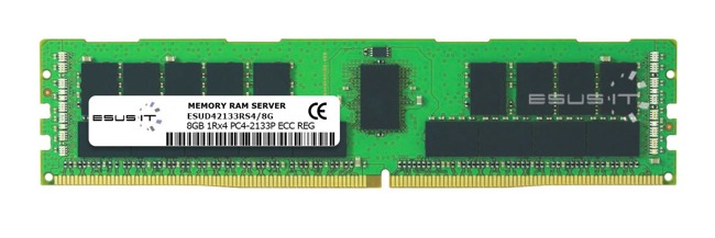 RAM memória 1x 8GB ESUS IT ECC REGISTERED DDR4 1Rx4 2133MHz PC4-17000 RDIMM | ESUD42133RS4/8G